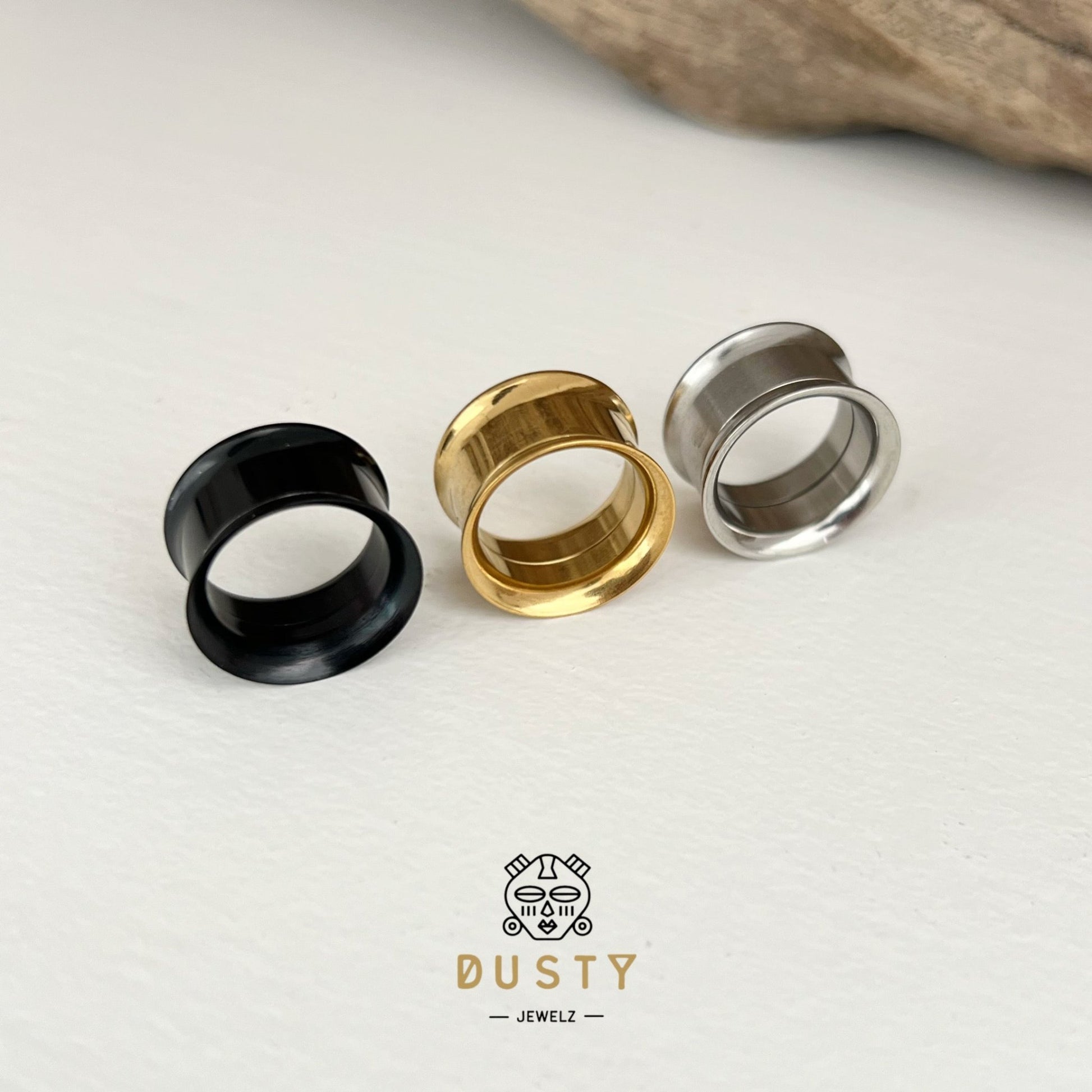 Stainless Steel Tunnels | Double Flare | Screw Back Internally Threaded | Bundle - DustyJewelz