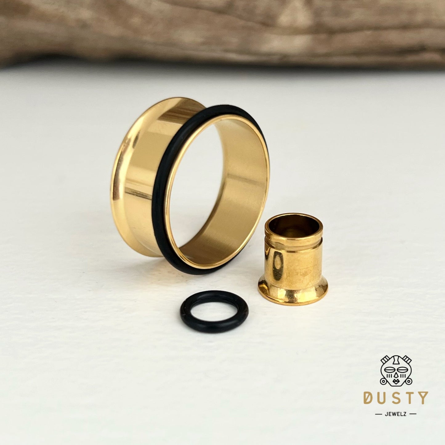 Stainless Steel Tunnels | Single Flare | Rubber-O Ring | Bundle - DustyJewelz