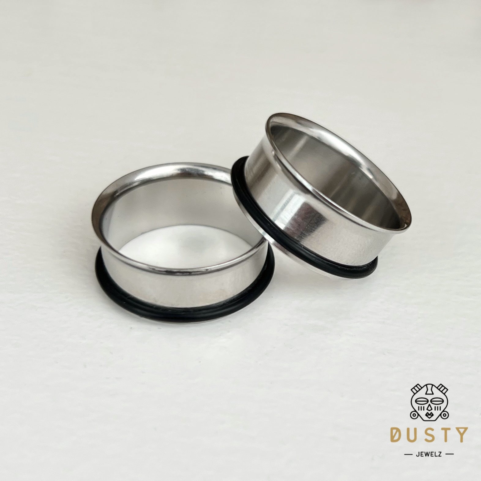 Stainless Steel Tunnels | Single Flare | Rubber-O Ring | Bundle - DustyJewelz