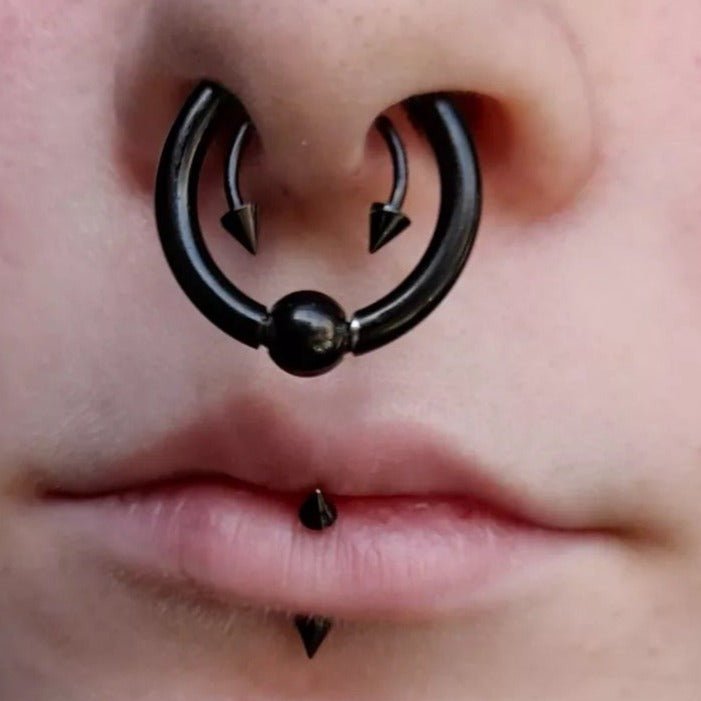 Steel Spring Loaded Ball Closure Ring | BCR Piercing Rings | CBR - DustyJewelz