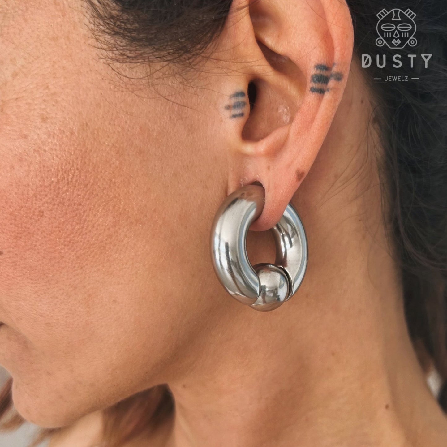 Steel Spring Loaded Ball Closure Ring | BCR Piercing Rings | CBR - DustyJewelz