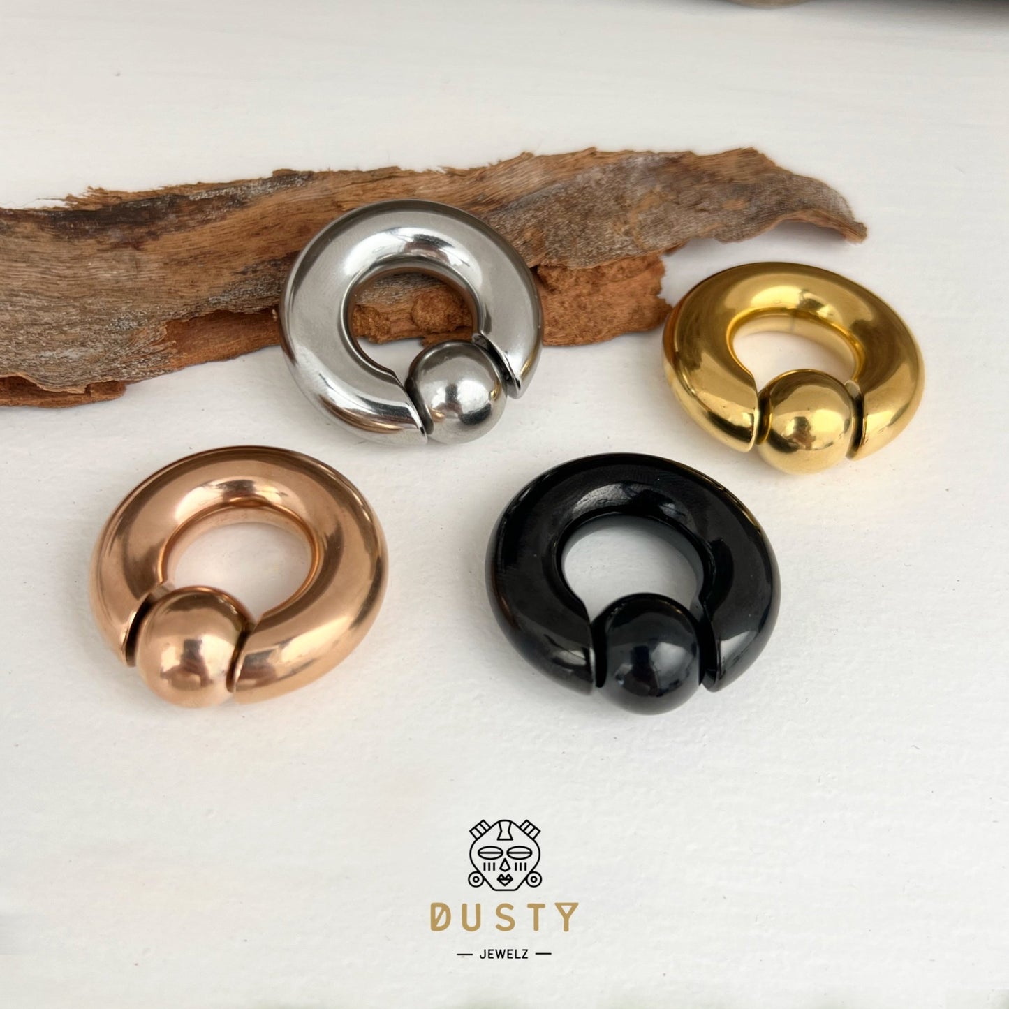 Steel Spring Loaded Ball Closure Ring | BCR Piercing Rings | CBR - DustyJewelz