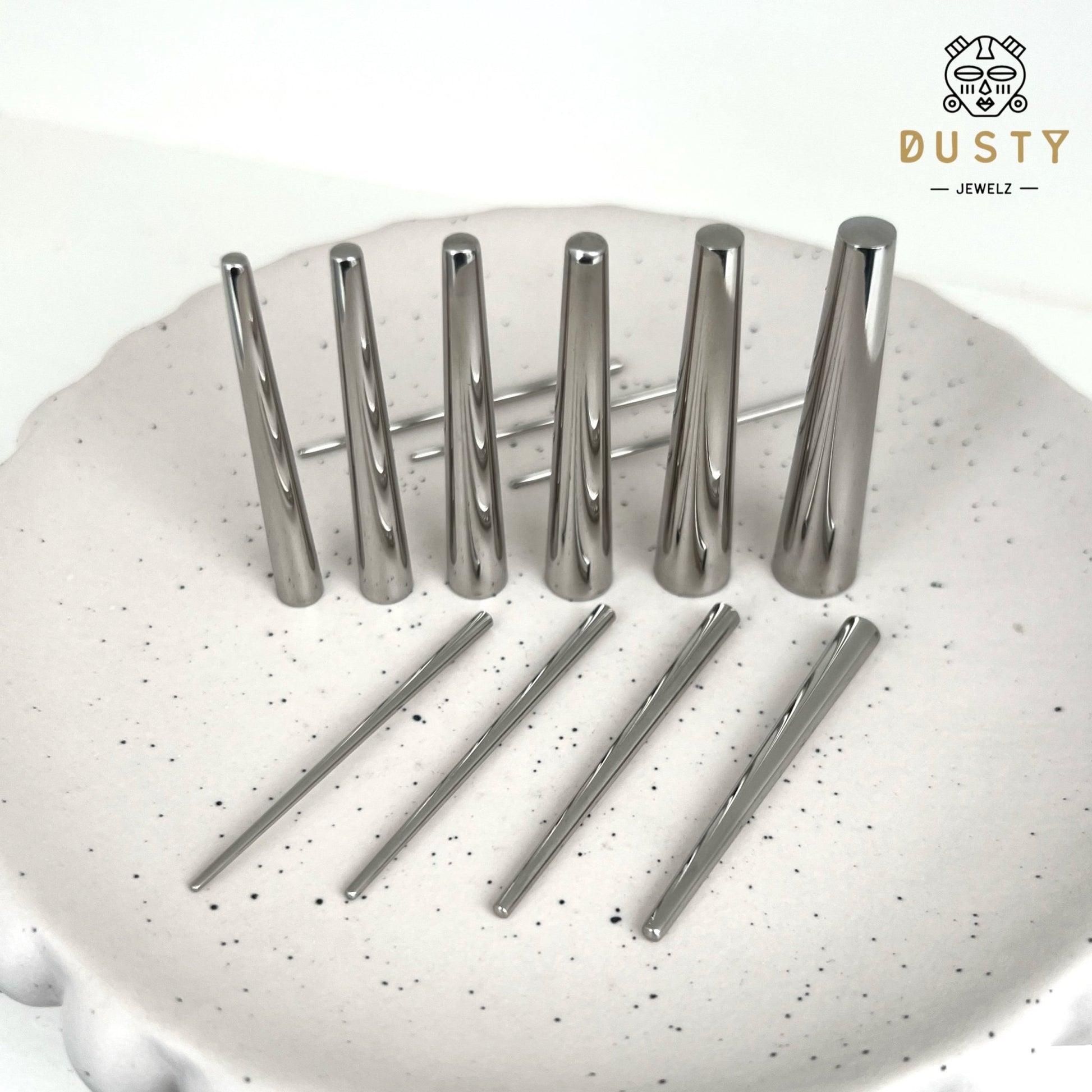 Tapered Insertion Pin | Stainless Steel Expanders - DustyJewelz