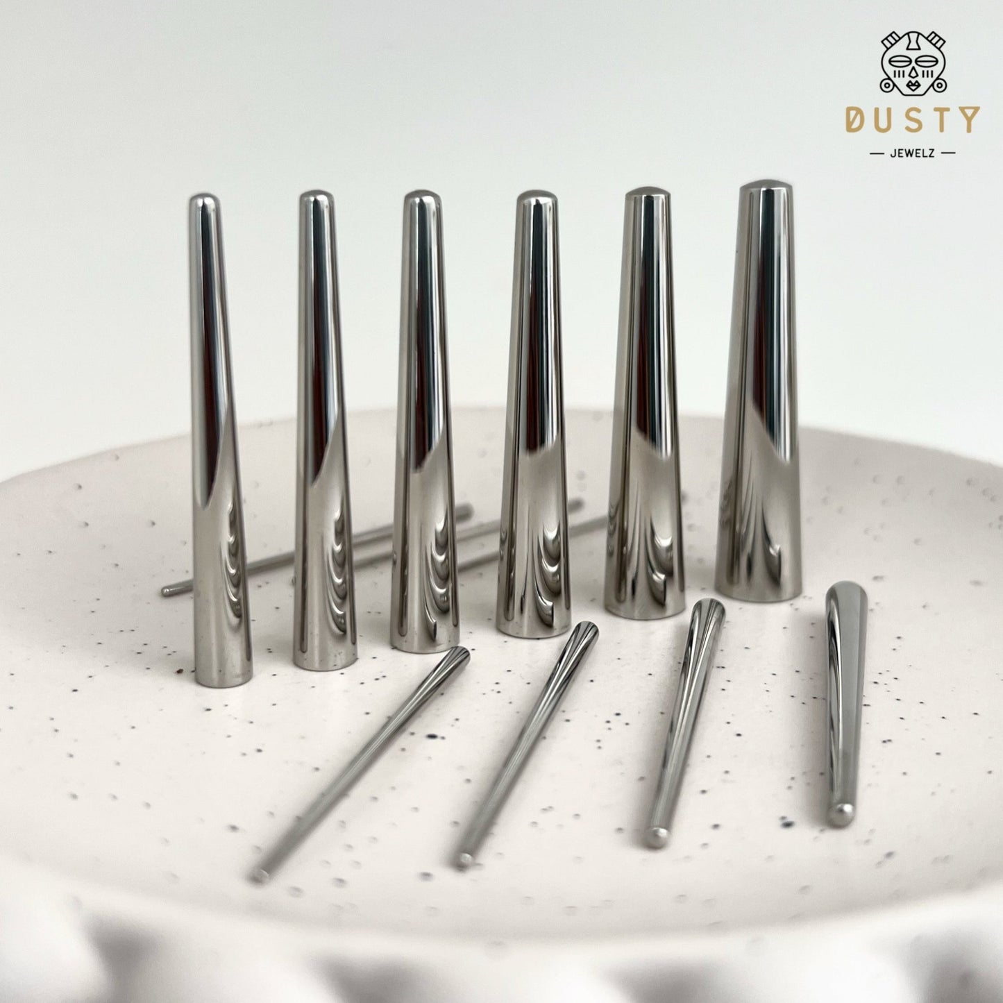 Tapered Insertion Pin | Stainless Steel Expanders - DustyJewelz