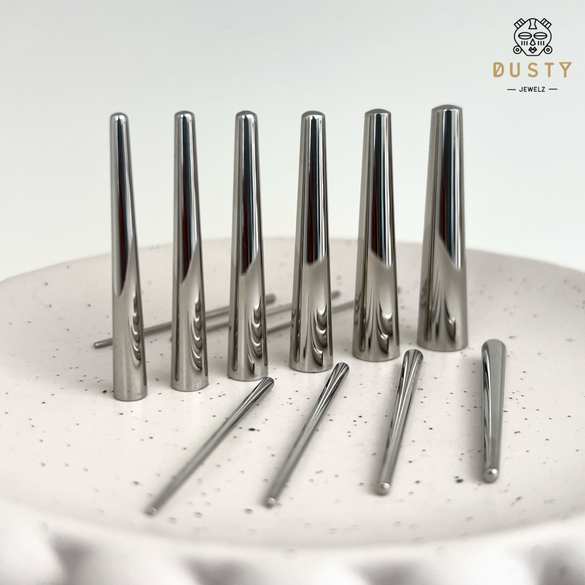 Tapered Insertion Pin | Stainless Steel Expanders - DustyJewelz