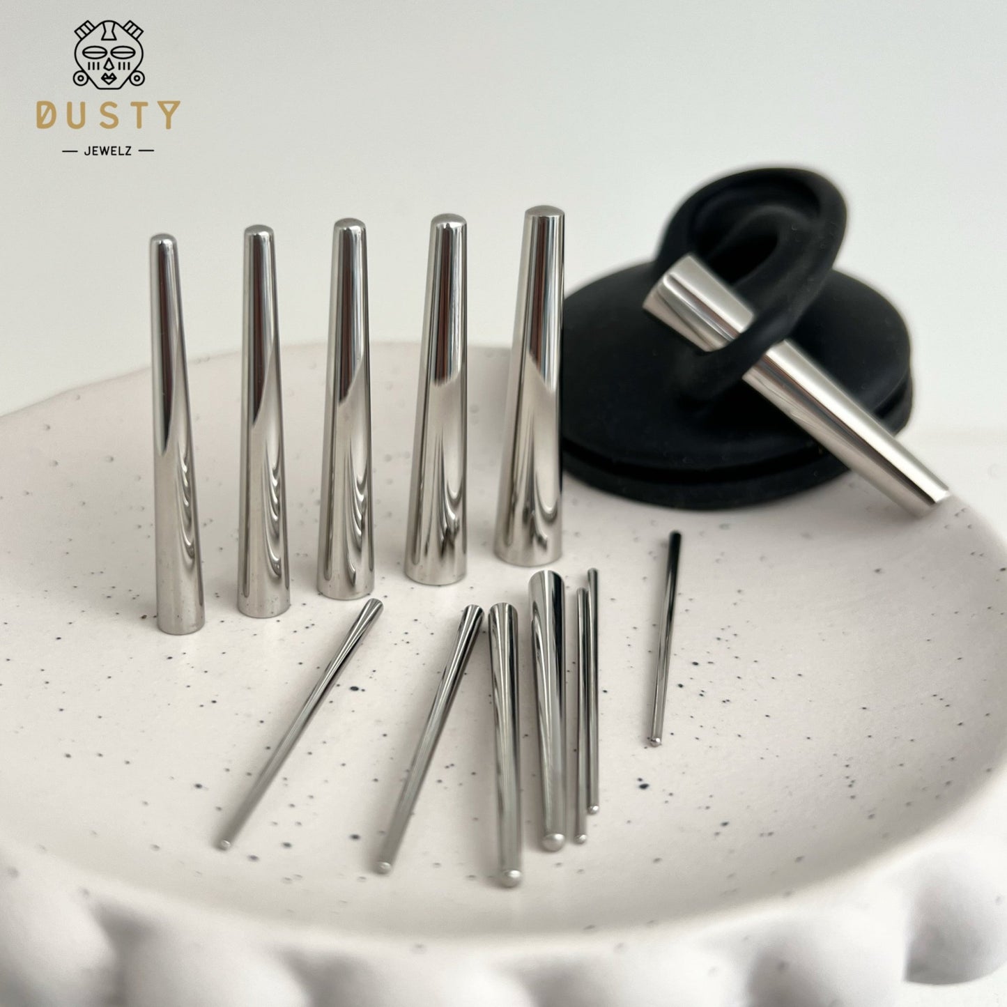 Tapered Insertion Pin | Stainless Steel Expanders - DustyJewelz