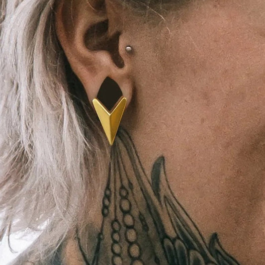 Triangle Saddle Plugs | Arrow Head Spreaders - DustyJewelz