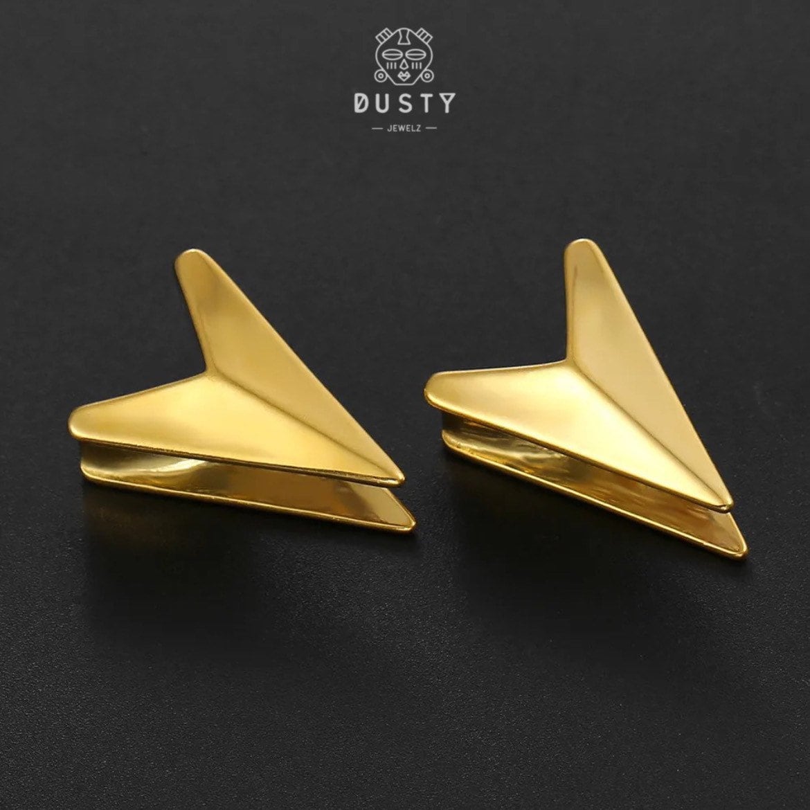 Triangle Saddle Plugs | Arrow Head Spreaders - DustyJewelz