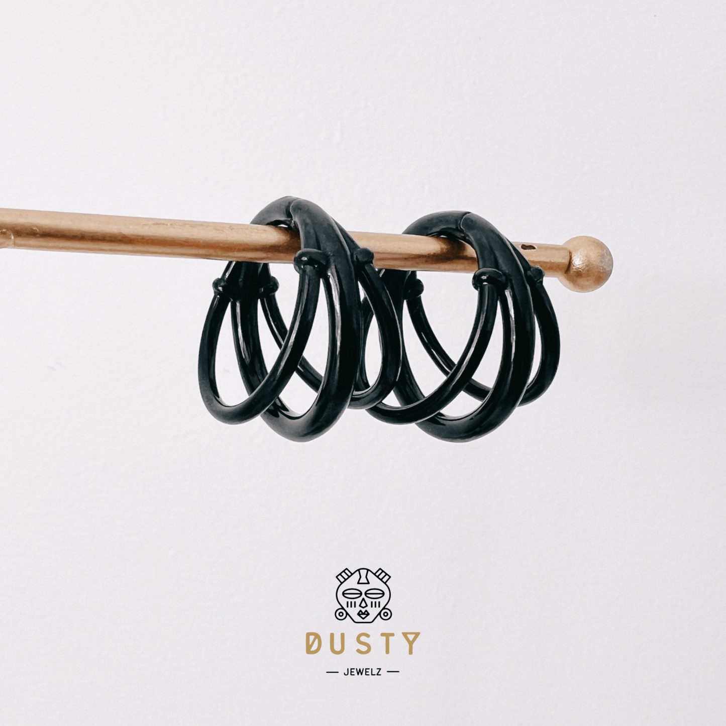 Triple Layered Ear Weights | Stacked Lobe Hanger - DustyJewelz