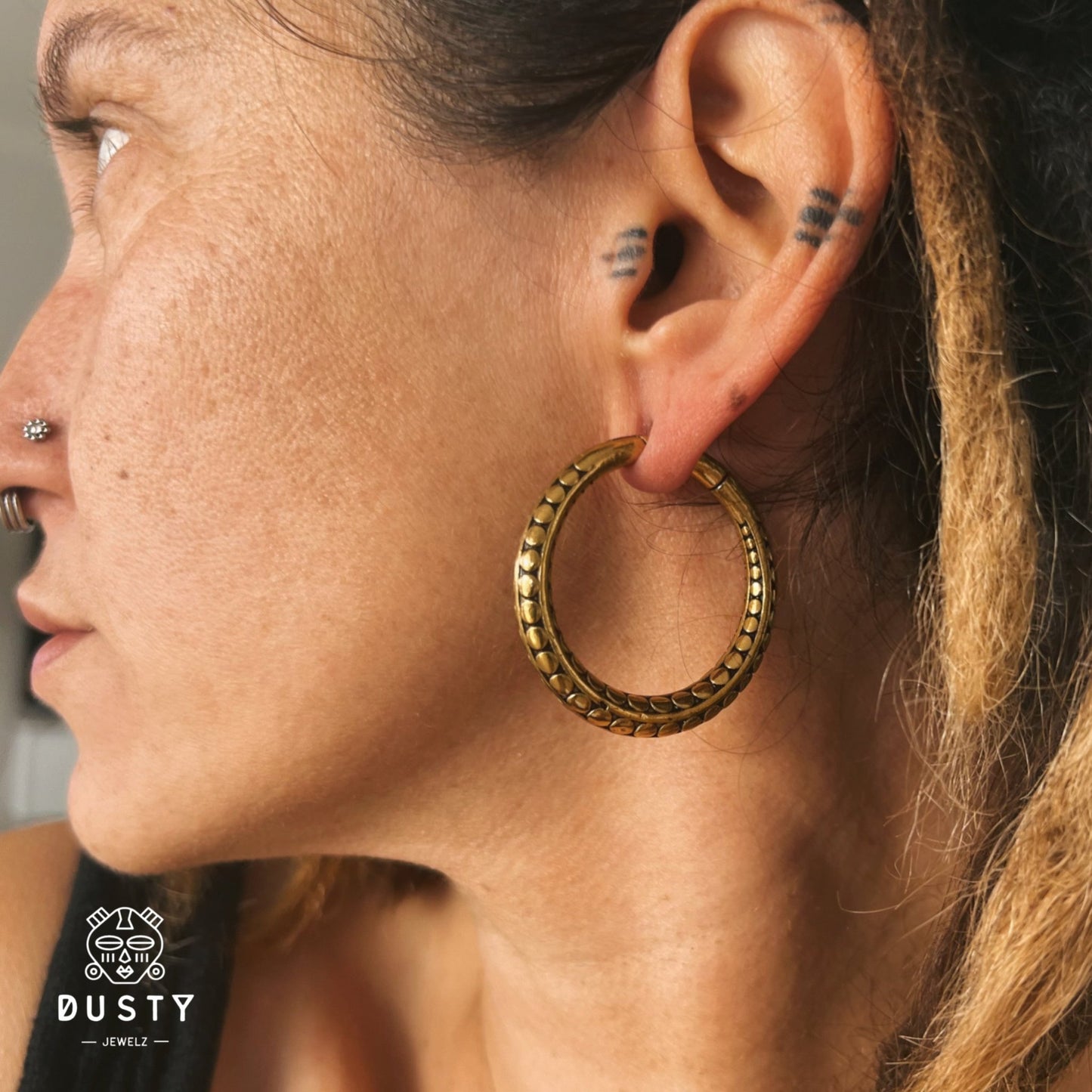 Vintage Hoop Ear Weights | 2 Sizes - DustyJewelz