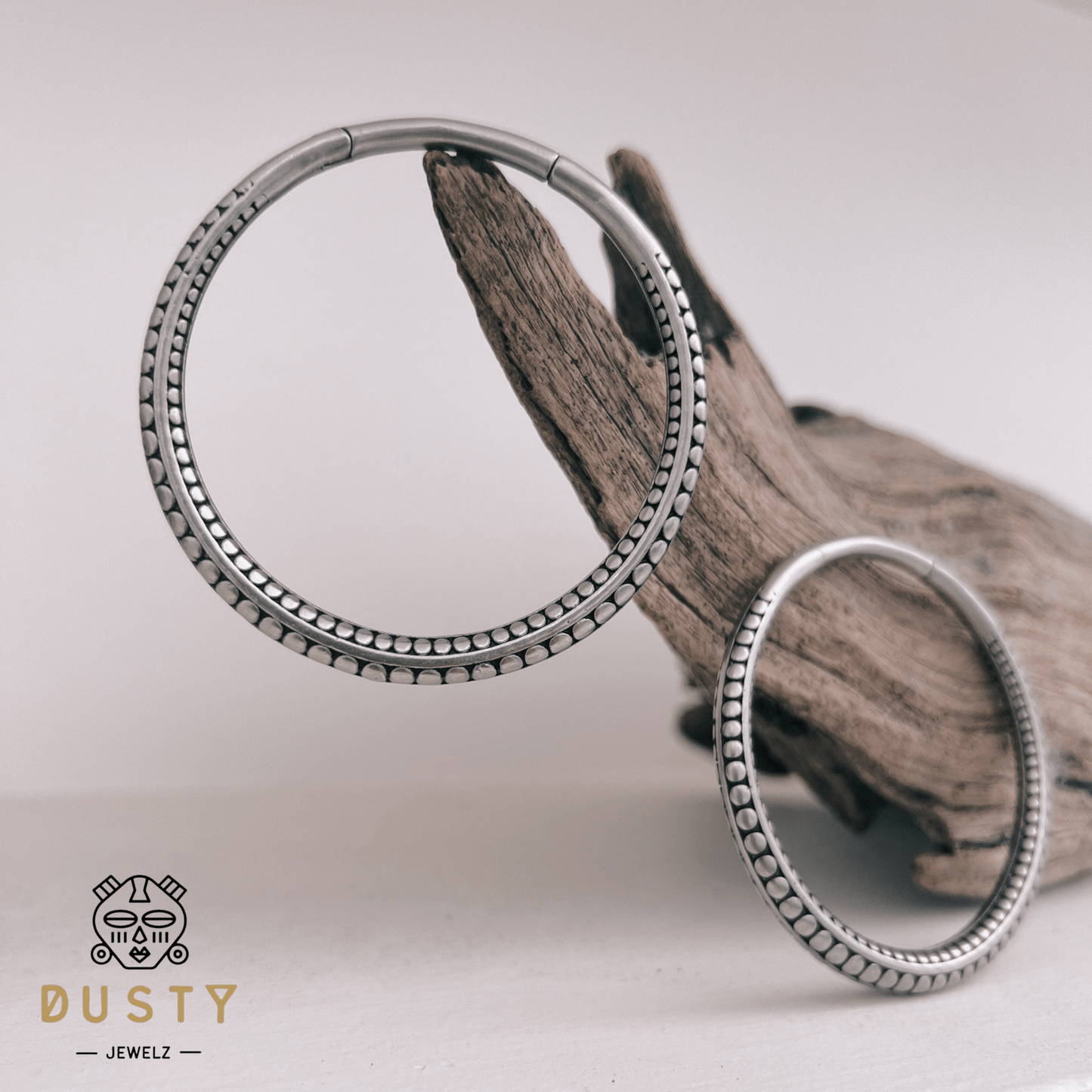 Vintage Hoop Ear Weights | 2 Sizes - DustyJewelz