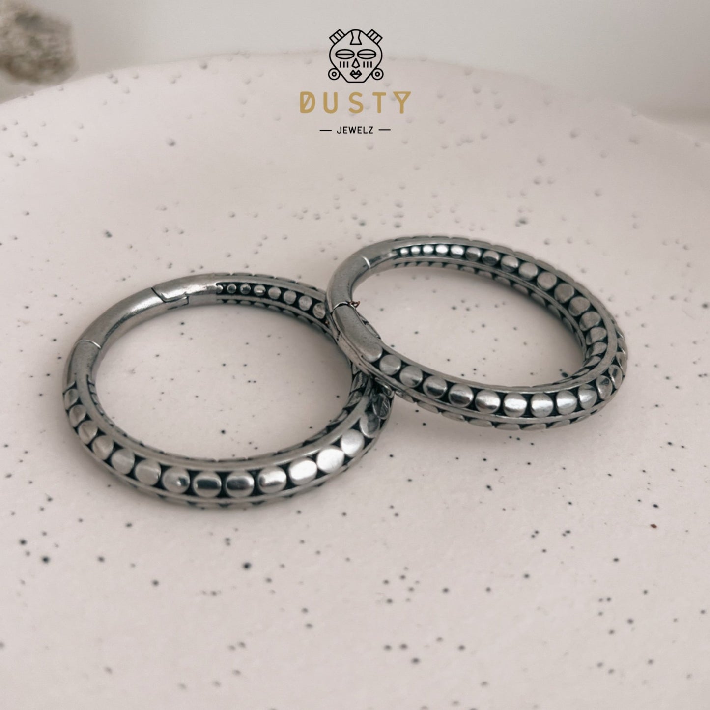 Vintage Hoop Ear Weights | 2 Sizes - DustyJewelz