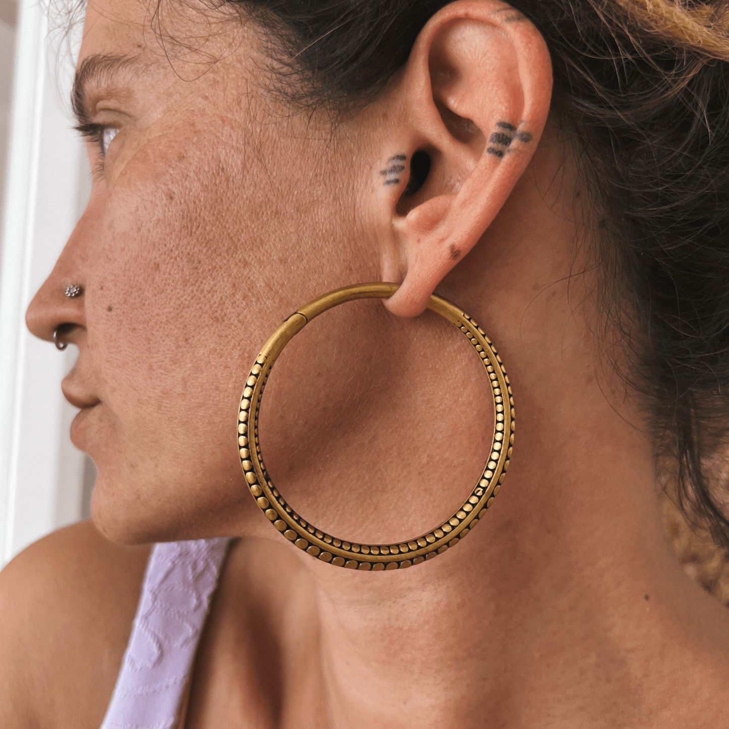 Vintage Hoop Ear Weights | 2 Sizes - DustyJewelz