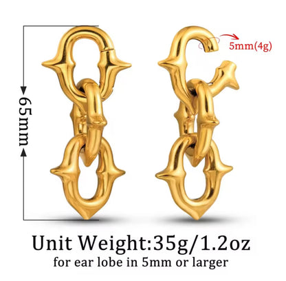 Chain Dangle Ear Weights | 3 Links