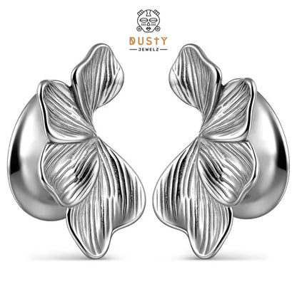 Flower Petal Saddle Ear Plugs – Stainless Steel