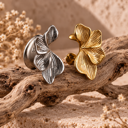 Flower Petal Saddle Ear Plugs – Stainless Steel