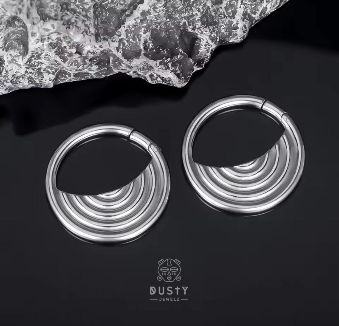 Eclipse Wave Ear Weights | Lobe Hangers