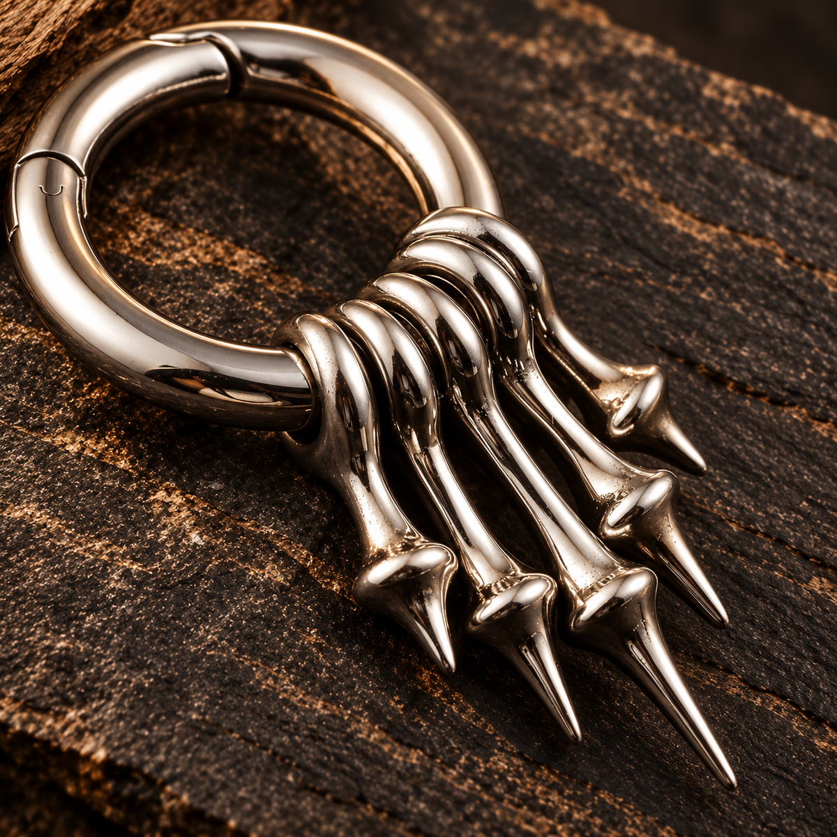 Spike Dangle Ear Weights | Stainless Steel