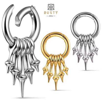 Spike Dangle Ear Weights | Stainless Steel