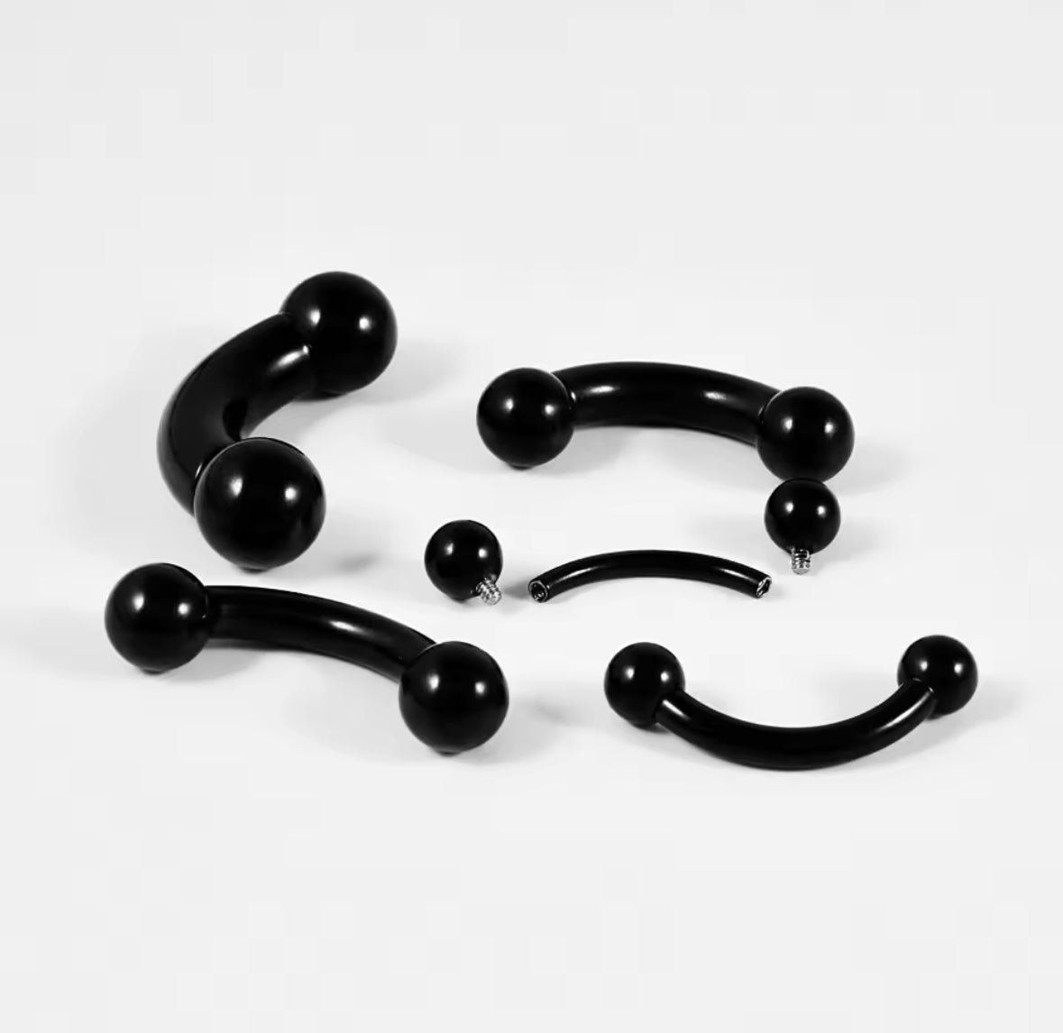 Curved Barbell | Internally Threaded  | PA | Nipple Piercing Bar