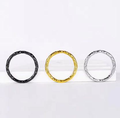 Hammered Hoop Ear Weights