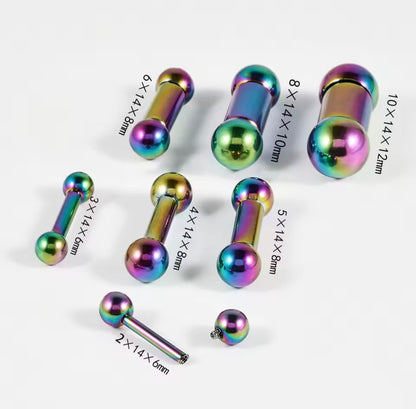 Heavy Gauge Straight Barbell | Tongue | Nipple Piercing Bar