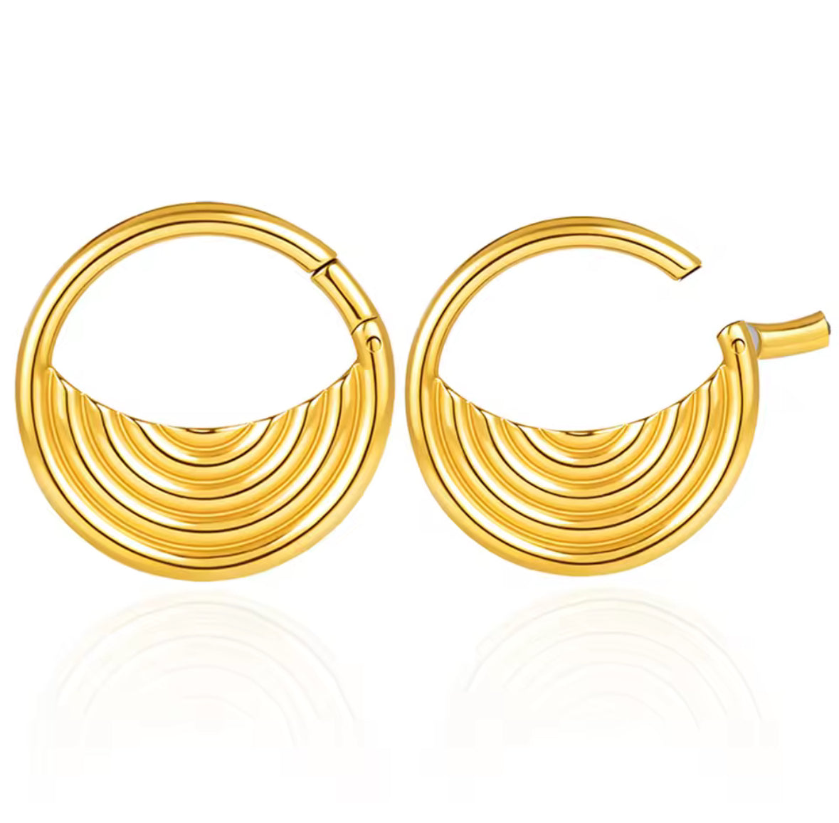 Eclipse Wave Ear Weights | Lobe Hangers