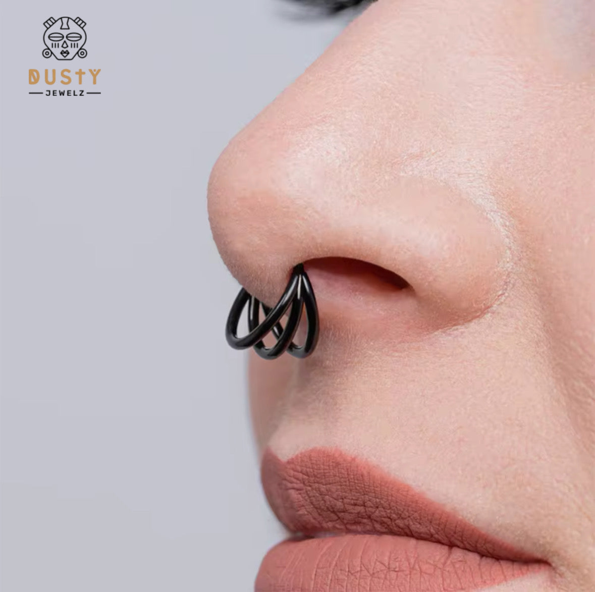 Triple Stack Hinged Clicker | 3 Layered Septum Ring