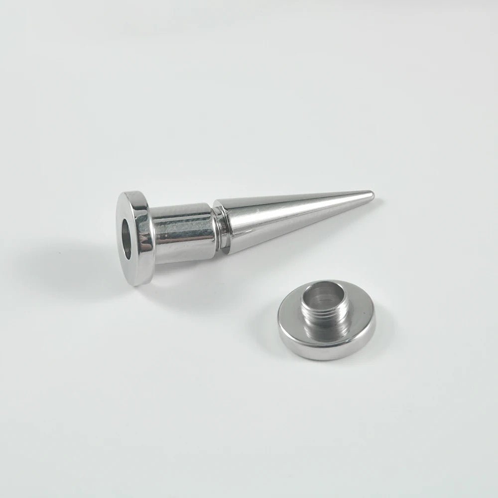 2 In 1 Taper & Tunnel Ear Stretching Set | Interchangeable Stainless Steel (6 Pieces) - DustyJewelz