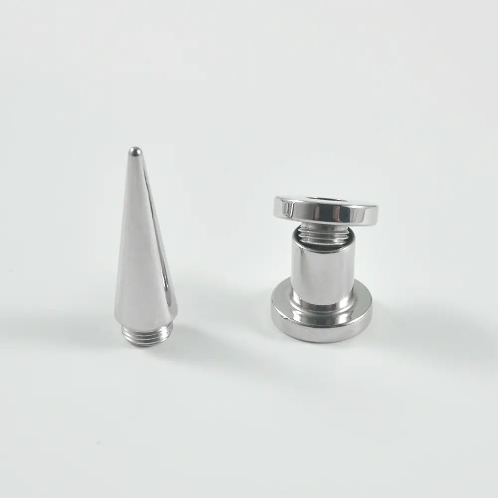 2 In 1 Taper & Tunnel Ear Stretching Set | Interchangeable Stainless Steel (6 Pieces) - DustyJewelz