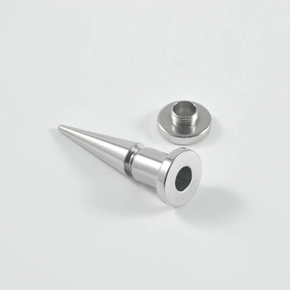 2 In 1 Taper & Tunnel Ear Stretching Set | Interchangeable Stainless Steel (6 Pieces) - DustyJewelz