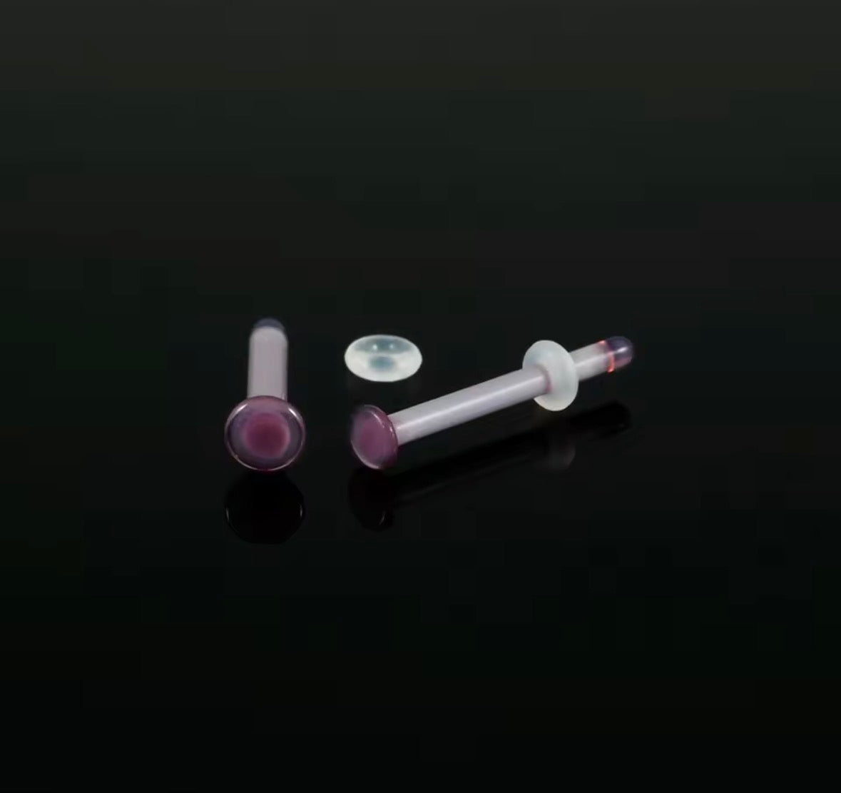 Glass Straight Bar Retainer | 18g-14g