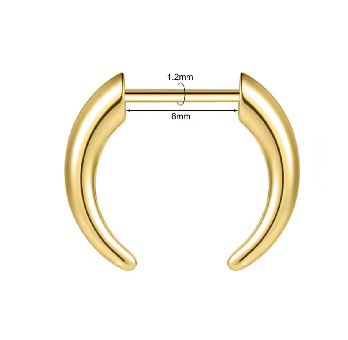 Faux Stretched Septum Pincher – 16G Illusion Look