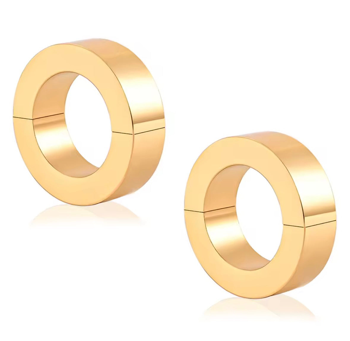 Chunky Circle Ear Weight | Lobe Hoop Hanger