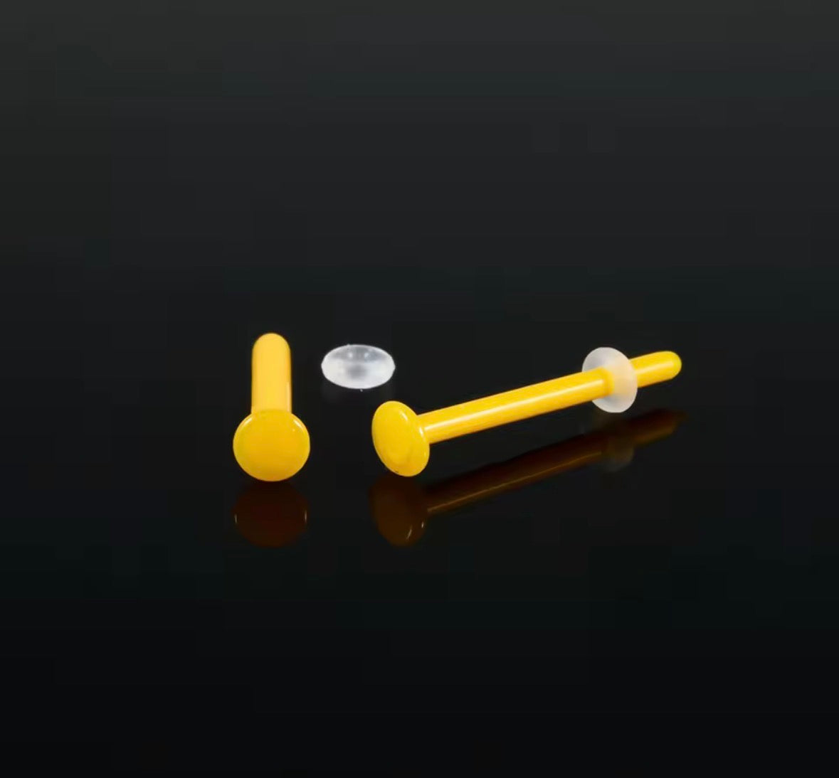 Glass Straight Bar Retainer | 18g-14g