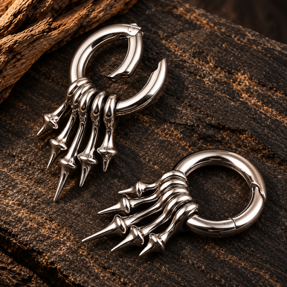 Spike Dangle Ear Weights | Stainless Steel