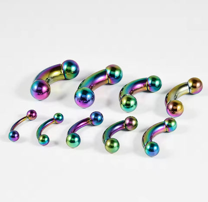 Curved Barbell | Internally Threaded  | PA | Nipple Piercing Bar