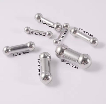 Heavy Gauge Straight Barbell | Tongue | Nipple Piercing Bar