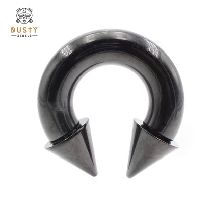 Spiked Circular Barbell | Heavy Gauged Horseshoe
