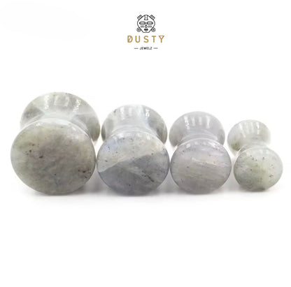 Spectrolite Stone Double Flared Plugs | 6–16mm