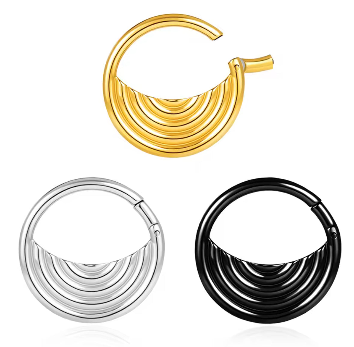 Eclipse Wave Ear Weights | Lobe Hangers