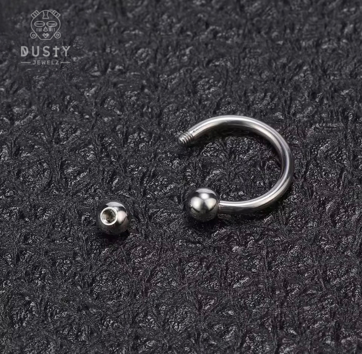 Horseshoe Septum Ring | Circular Barbell | Stainless Steel