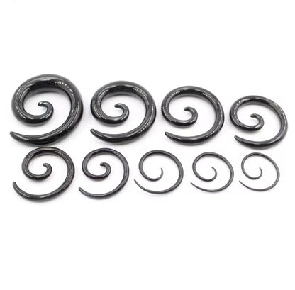 Spiral Taper Stretchers | Stainless Steel 14g-00g