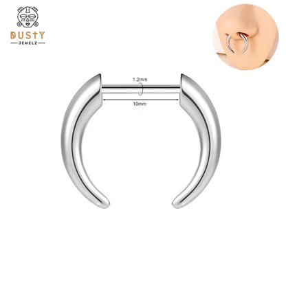 Faux Stretched Septum Pincher – 16G Illusion Look