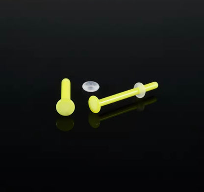 Glass Straight Bar Retainer | 18g-14g