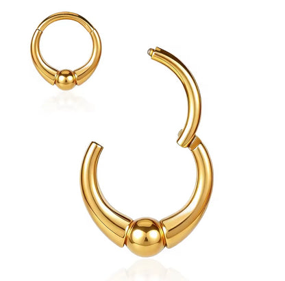 Chunky Captive Ball Clicker Ring | 16G Septum