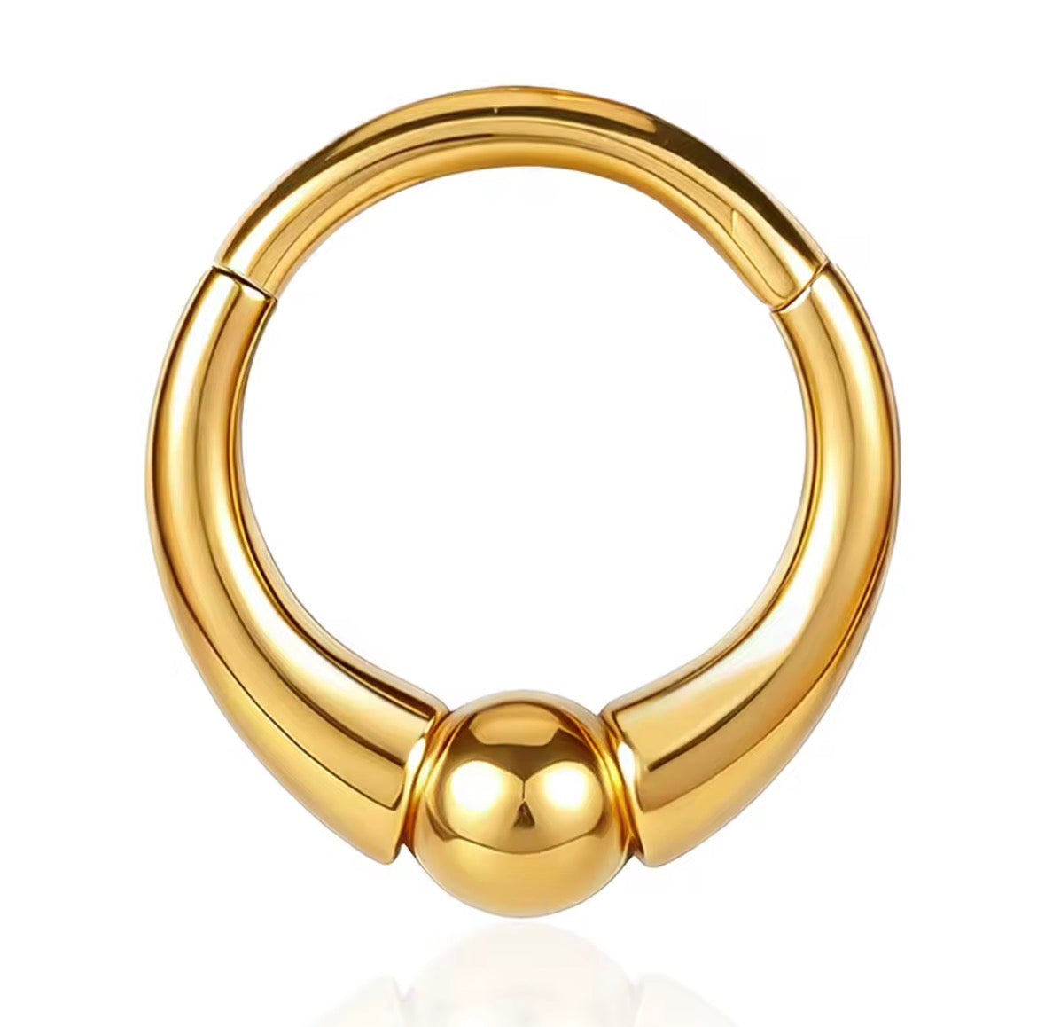 Chunky Captive Ball Clicker Ring | 16G Septum