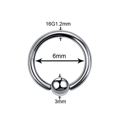 Captive Bead Ring | BCR Hoop |16g