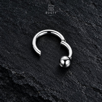 Large Hinged Segment Ball Closure Ring | Stainless Steel 2-4mm