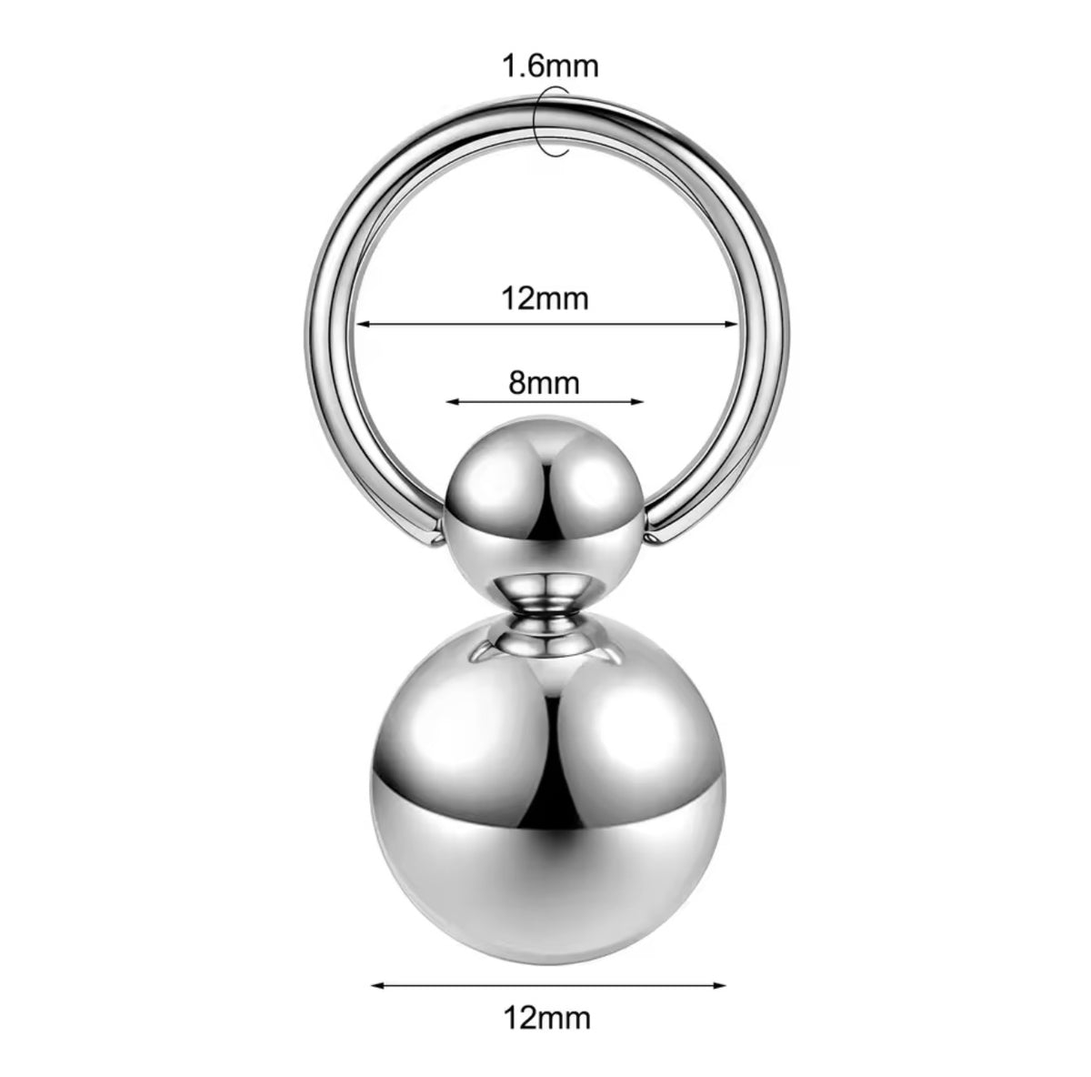 Ball Drop Captive Bead Rings | Single & Double Dangle